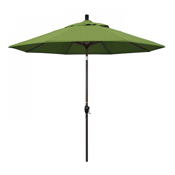 California Umbrella Patio Umbrella, Octagon, 101" H, Sunbrella Fabric, Spectrum Cilantro - 194061032831