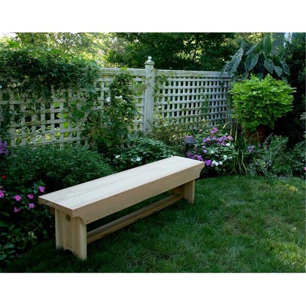 Creekvine Designs 5 ft. Cedar 1805 Traditional Heavy Duty Bench - WRF1805HD5BCHCVD