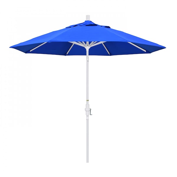 California Umbrella Patio Umbrella, Octagon, 102.38" H, Sunbrella Fabric, Pacific Blue - 194061017920