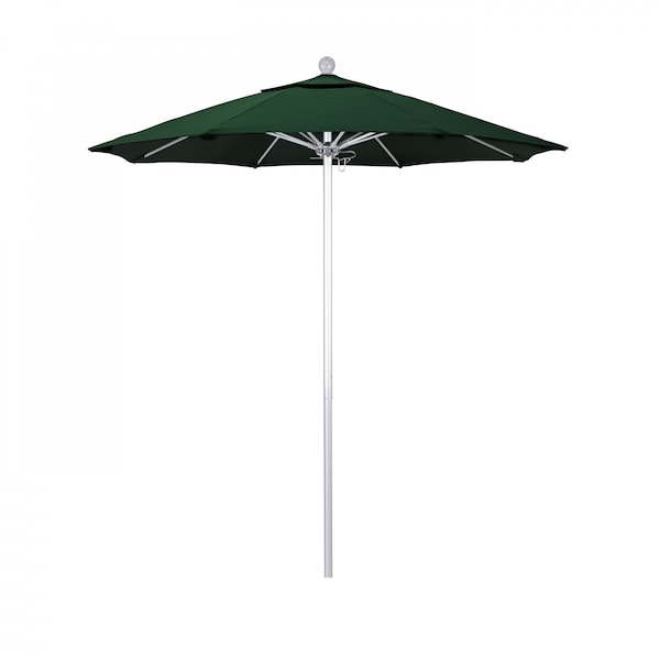 California Umbrella Patio Umbrella, Octagon, 96" H, Sunbrella Fabric, Forest Green - 194061003008