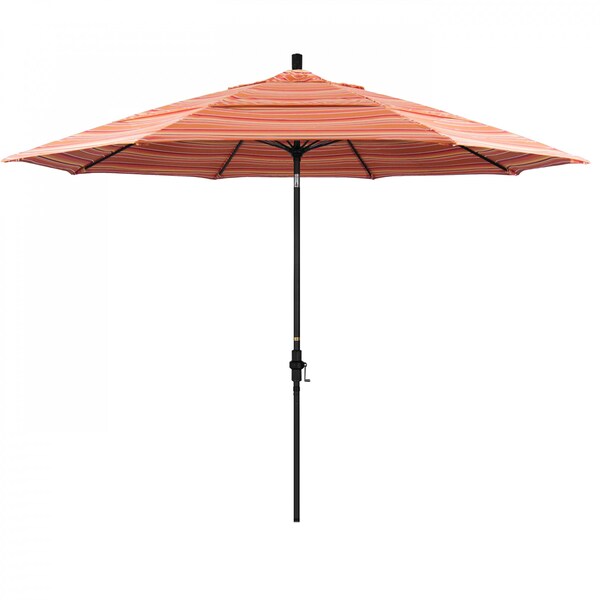 California Umbrella Patio Umbrella, Octagon, 109.5" H, Sunbrella Fabric, Dolce Mango - 194061022542