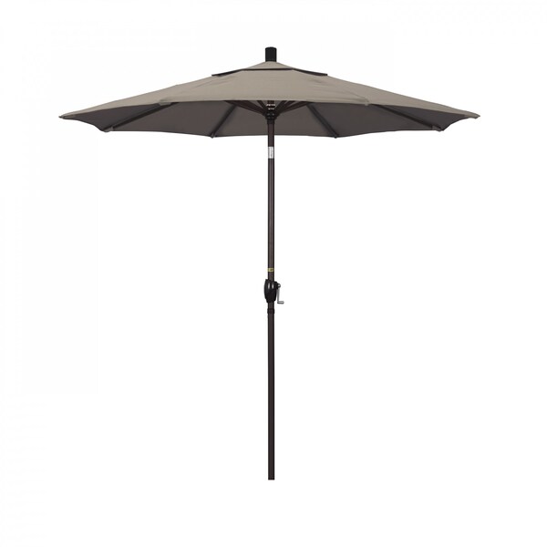 California Umbrella Patio Umbrella, Octagon, 95.5" H, Sunbrella Fabric, Taupe - 194061029640