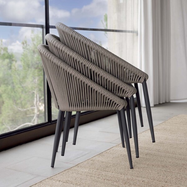 Skyline Design Rodona Dining Armchair with Sunbrella Cushion - 24177-BPR-CUSH