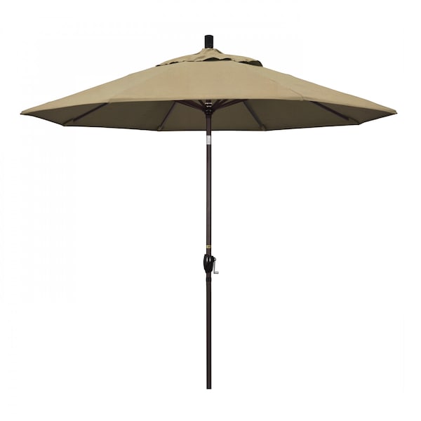 California Umbrella Patio Umbrella, Octagon, 101" H, Sunbrella Fabric, Heather Beige - 194061033142