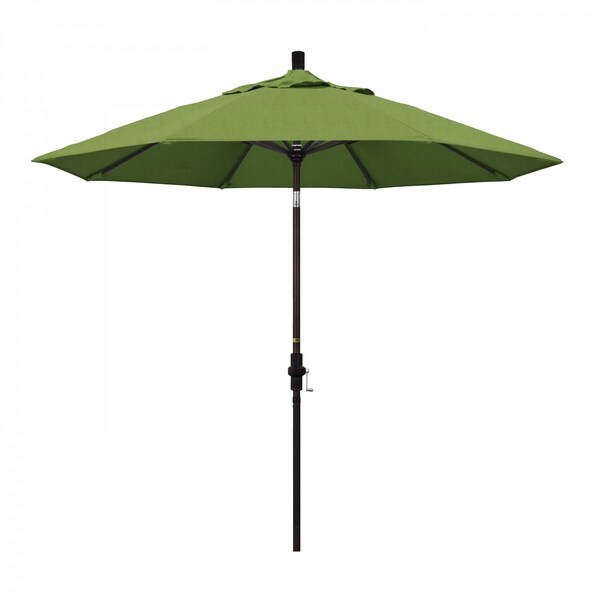 California Umbrella Patio Umbrella, Octagon, 102.38" H, Sunbrella Fabric, Spectrum Cilantro - 194061016978
