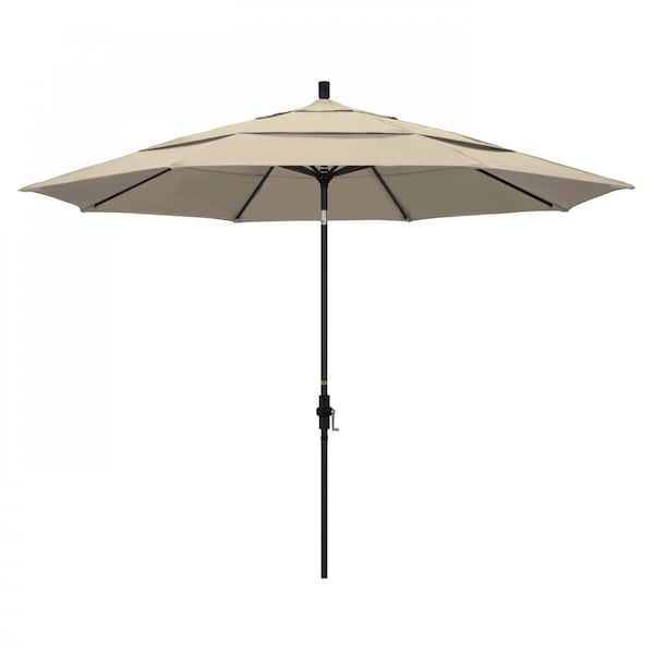California Umbrella Patio Umbrella, Octagon, 110.5" H, Sunbrella Fabric, Antique Beige - 194061015438