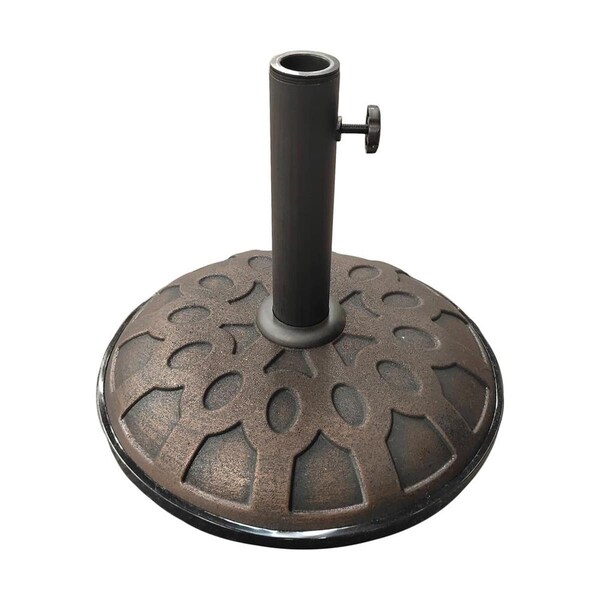 International Caravan 25 lbs Resin Compound Umbrella Base, Bronze - 23700-11-BZ