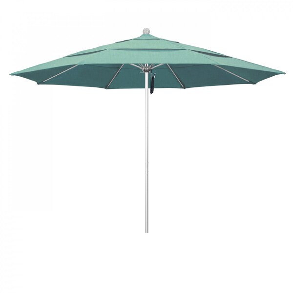 California Umbrella Patio Umbrella, Octagon, 107" H, Sunbrella Fabric, Spectrum Mist - 194061000007