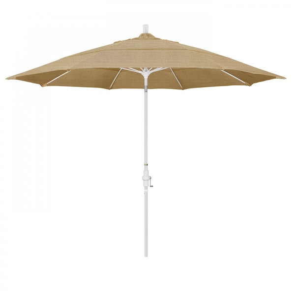 California Umbrella Patio Umbrella, Octagon, 109.5" H, Sunbrella Fabric, Linen Sesame - 194061021774