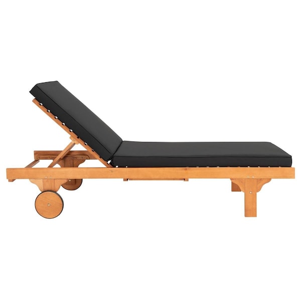 Safavieh Newport Chaise Lounge Chair, Natural & Black - PAT7022X