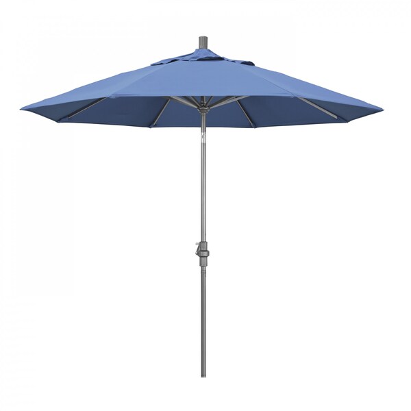 California Umbrella Patio Umbrella, Octagon, 102.38" H, Olefin Fabric, Frost Blue - 194061016619