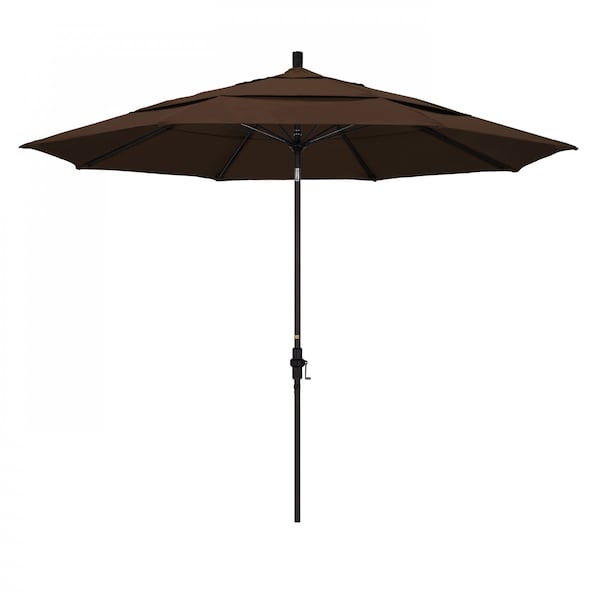 California Umbrella Patio Umbrella, Octagon, 109.5" H, Pacifica Fabric, Mocha - 194061021248