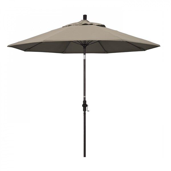 California Umbrella Patio Umbrella, Octagon, 101" H, Pacifica Fabric, Taupe - 194061026526