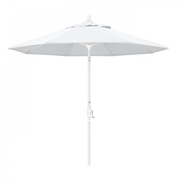 California Umbrella Patio Umbrella, Octagon, 101" H, Olefin Fabric, White - 194061027035