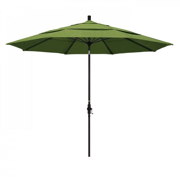 California Umbrella Patio Umbrella, Octagon, 109.5" H, Sunbrella Fabric, Spectrum Cilantro - 194061020517