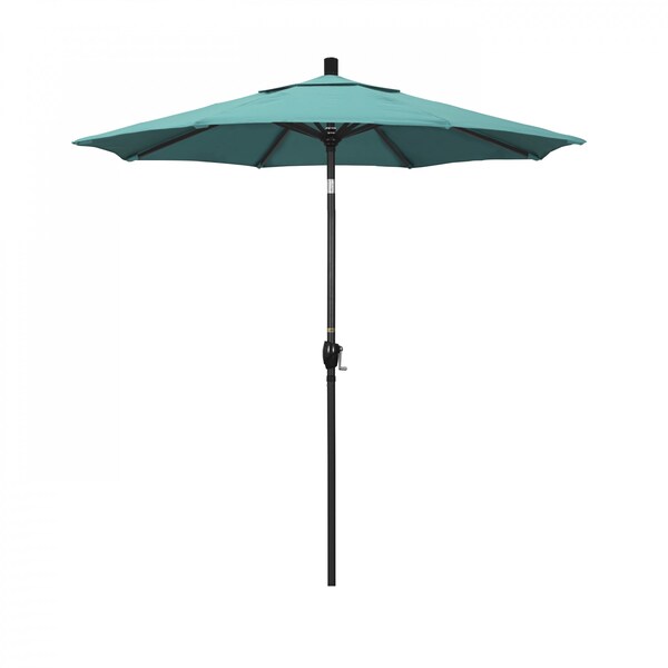 California Umbrella Patio Umbrella, Octagon, 95.5" H, Sunbrella Fabric, Aruba - 194061031254