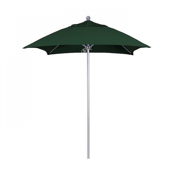 California Umbrella Patio Umbrella, Square, 103.13" H, Sunbrella Fabric, Forest Green - 194061002582