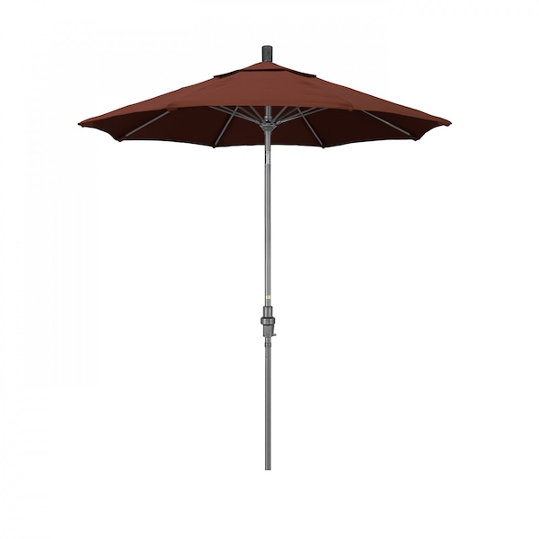 California Umbrella Patio Umbrella, Octagon, 102.5" H, Sunbrella Fabric, Henna - 194061023150