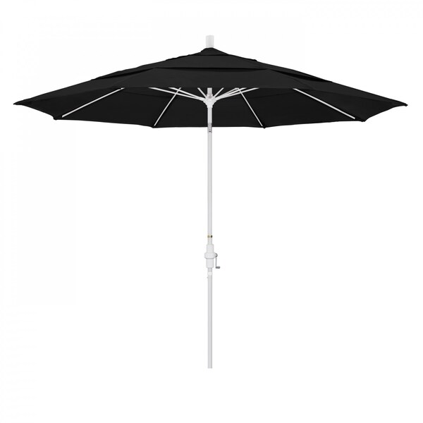 California Umbrella Patio Umbrella, Octagon, 109.5" H, Sunbrella Fabric, Black - 194061021484