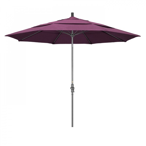 California Umbrella Patio Umbrella, Octagon, 109.5" H, Sunbrella Fabric, Iris - 194061020081