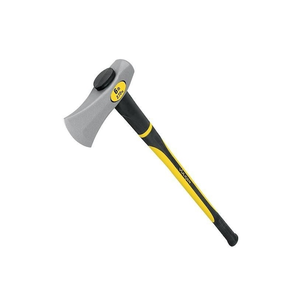 Vulcan 34527 Wood Splitting Maul, 6 lb Head, Steel Head, Fiberglass Handle, 36 in OAL - 34935