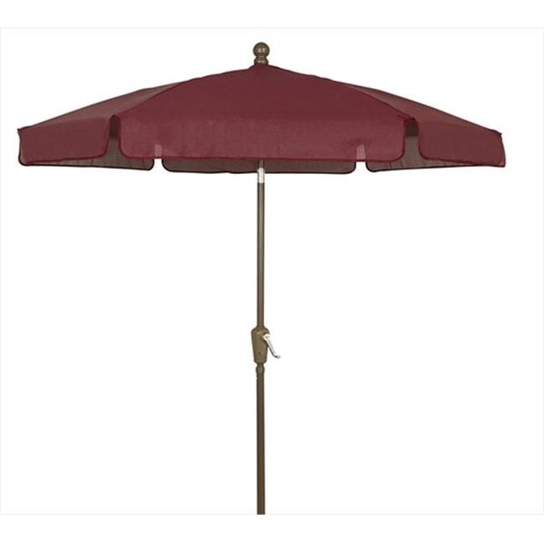 Fiberbuilt Home Fiberbuilt Home 7Gcrcb-T-Burg Garden Umbrella 7.5 Ft - Burgundy - 7GCRCB-T-BU