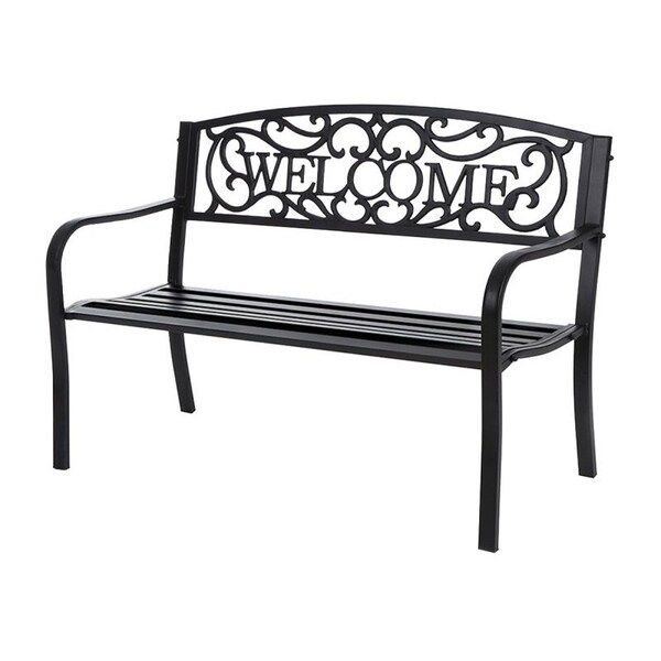 Seasonal Trends Essentials Welcome Park Bench, Steel SeatFrame - XG-204N