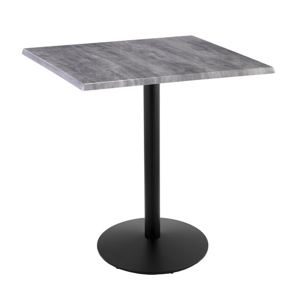 Holland Bar Stool Co 42" Tall In/Outdoor All-Season Table, 36" x 36" Square Greystone Top - OD214-2242BWOD36SQGRYSTN