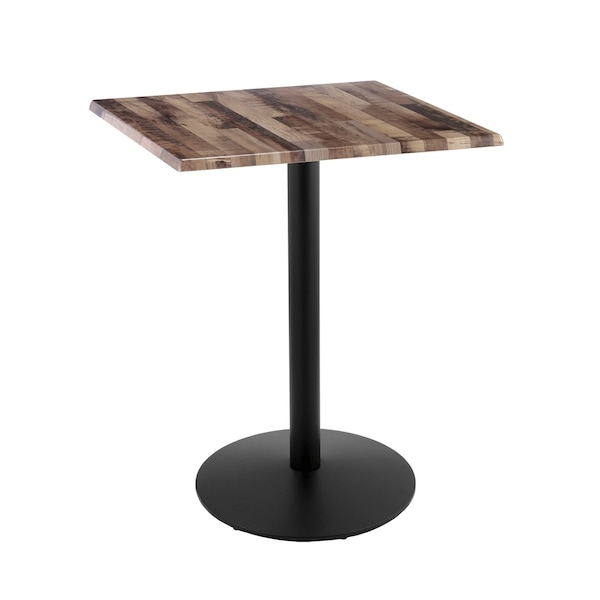 Holland Bar Stool Co 42" Tall In/Outdoor All-Season Table, 30" x 30" Square Rustic Top - OD214-2242BWOD30SQRUSTIC