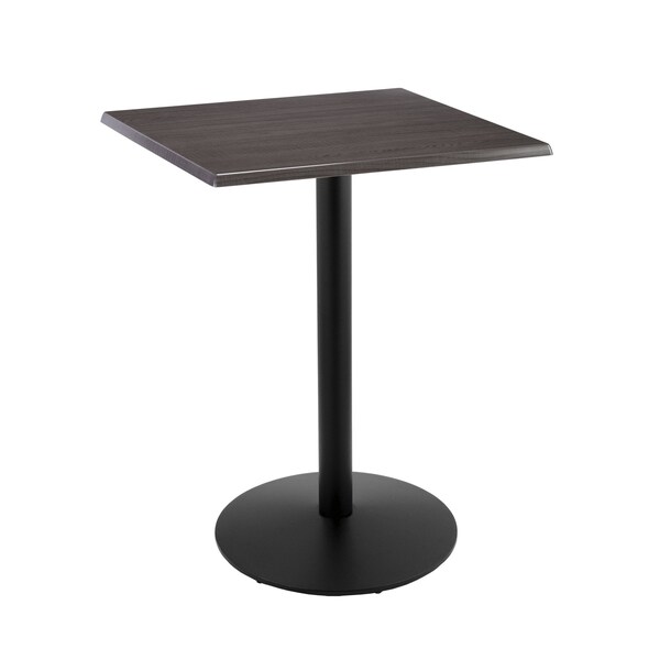 Holland Bar Stool Co 42" Tall In/Outdoor All-Season Table, 30" x 30" Square Charcoal Top - OD214-2242BWOD30SQCHAR