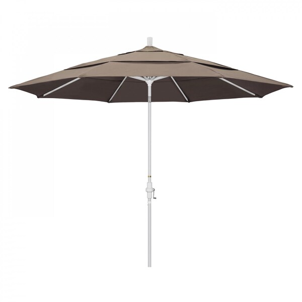 California Umbrella Patio Umbrella, Octagon, 110.5" H, Sunbrella Fabric, Taupe - 194061014684