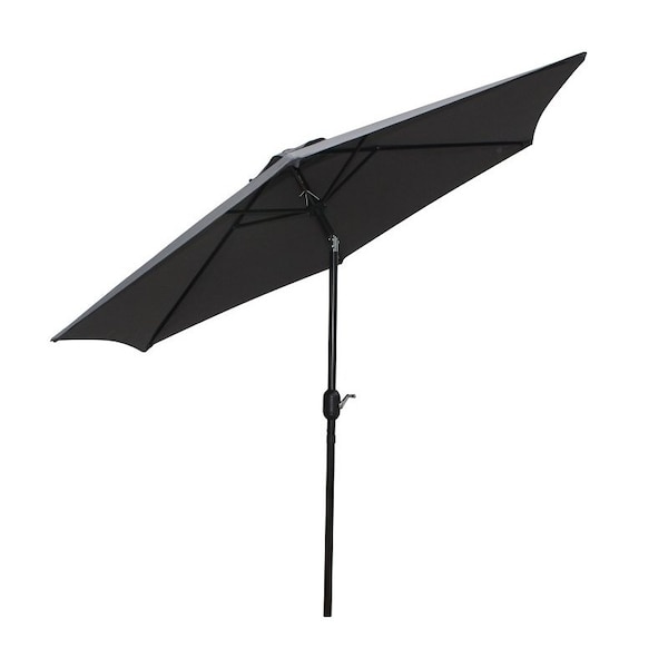 Seasonal Trends TiltCrank Market Umbrella, 944 in H, 1063 in W Canopy, 1063 in L Canopy, Hexagonal Canopy - 59655