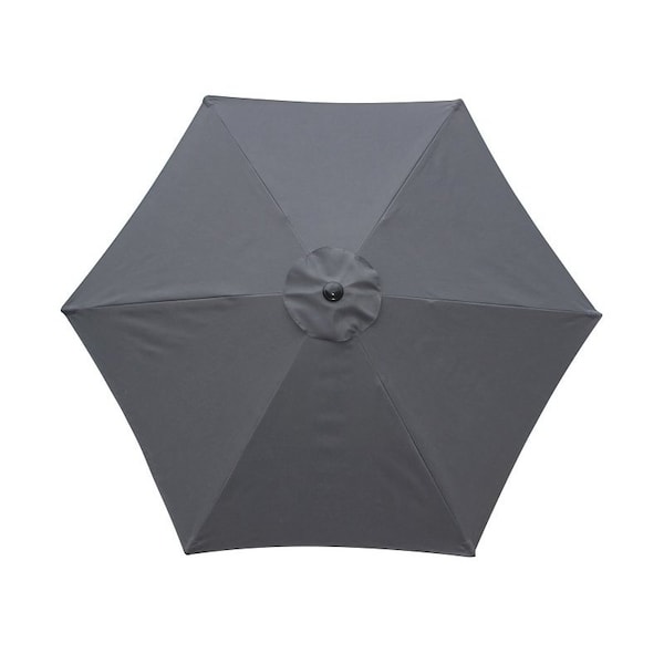 Seasonal Trends TiltCrank Market Umbrella, 944 in H, 1063 in W Canopy, 1063 in L Canopy, Hexagonal Canopy - 59655