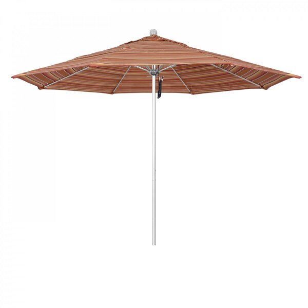 California Umbrella Patio Umbrella, Octagon, 107" H, Sunbrella Fabric, Dolce Mango - 194061000366