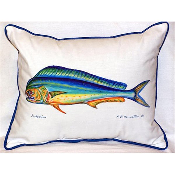 Jensendistributionservices Dolphin Large Indoor-Outdoor Pillow 16 in. x 20 in. - MI48775