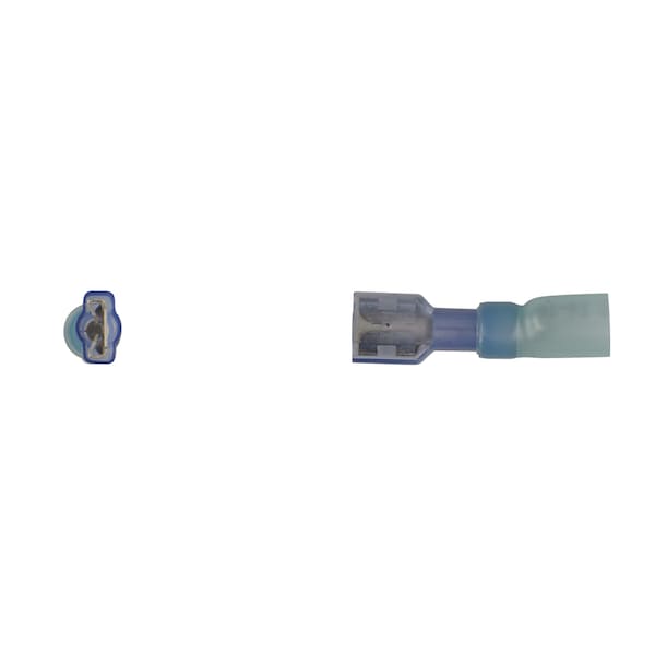 Disco Blue Nyln Crimp Wire Terminal .250Tab F/InsF/Spd 16-14G Wire PK10 - 12164PK