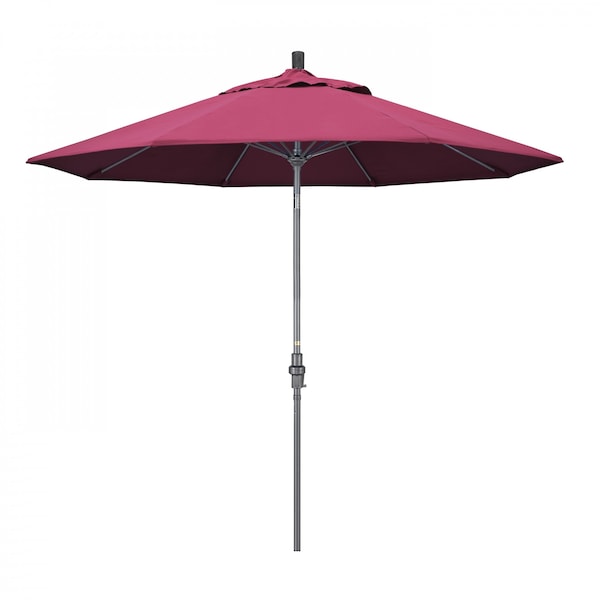 California Umbrella Patio Umbrella, Octagon, 101" H, Sunbrella Fabric, Hot Pink - 194061025055