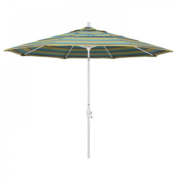 California Umbrella Patio Umbrella, Octagon, 110.5" H, Sunbrella Fabric, Astoria Lagoon - 194061014783