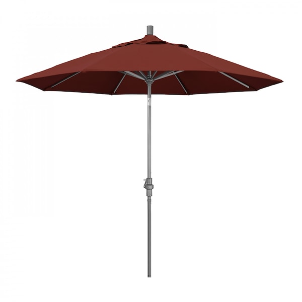 California Umbrella Patio Umbrella, Octagon, 102.38" H, Sunbrella Fabric, Henna - 194061016190
