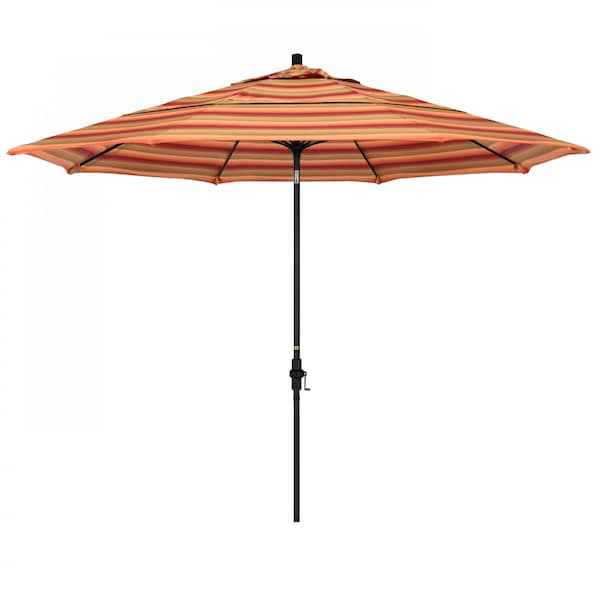 California Umbrella Patio Umbrella, Octagon, 109.5" H, Sunbrella Fabric, Astoria Sunset - 194061022573