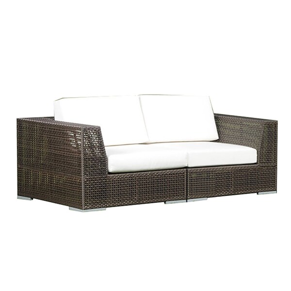Hospitality Rattan Patio Soho 2-Piece Modular Loveseat, PR - 903-1321-JBP-2PS
