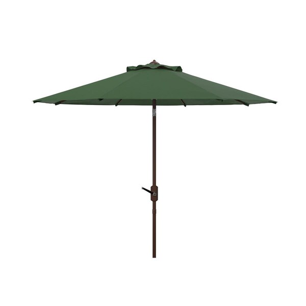 Safavieh 9 ft. Ortega Crank Umbrella, Hunter Green - PAT8001H