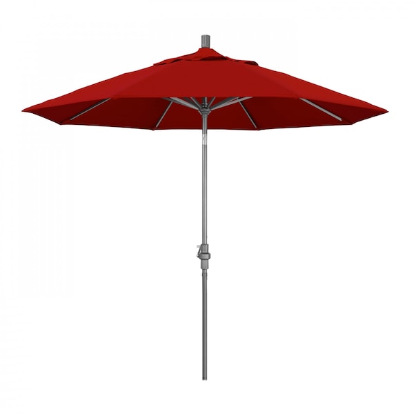 California Umbrella Patio Umbrella, Octagon, 102.38" H, Sunbrella Fabric, Jockey Red - 194061016145