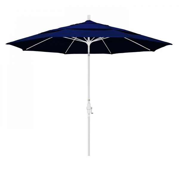 California Umbrella Patio Umbrella, Octagon, 109.5" H, Sunbrella Fabric, True Blue - 194061021699