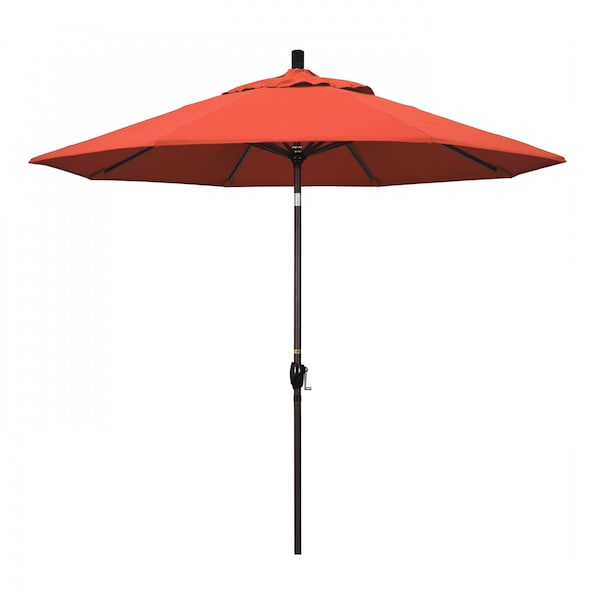 California Umbrella Patio Umbrella, Octagon, 101" H, Olefin Fabric, Sunset - 194061033388