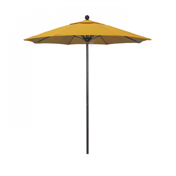 California Umbrella Patio Umbrella, Octagon, 96" H, Olefin Fabric, Lemon - 194061004111