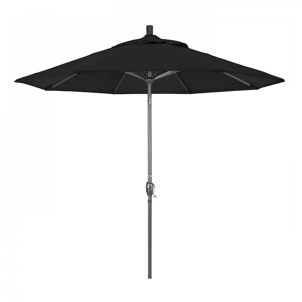 California Umbrella Patio Umbrella, Octagon, 101" H, Pacifica Fabric, Black - 194061032657