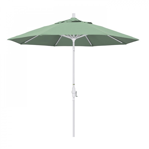California Umbrella Patio Umbrella, Octagon, 102.38" H, Pacifica Fabric, Spa - 194061018613