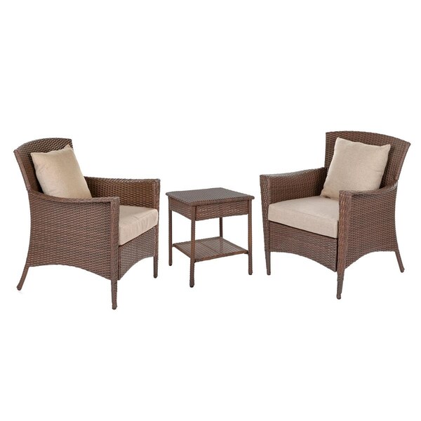 W Unlimited Galleon Collection Outdoor Garden Patio Furniture Set with Table - 3 Piece - SW1305SET3