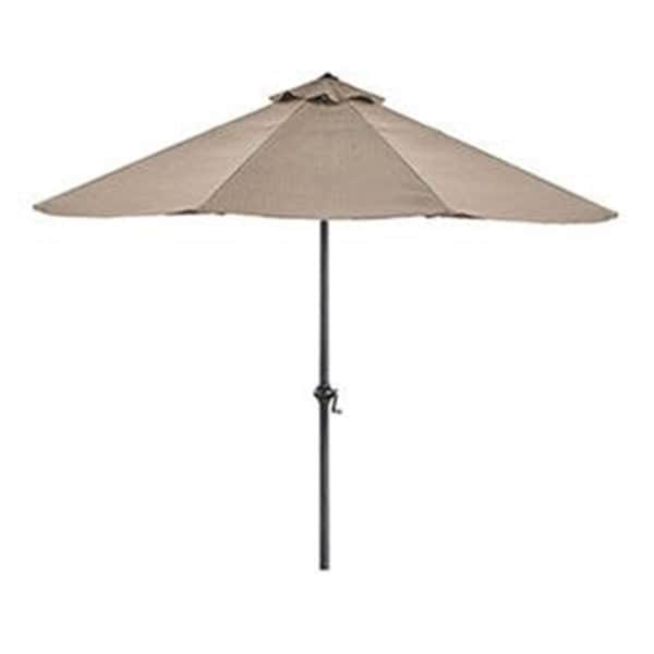 Grilltown J & J Global 9 ft. Steel Taupe Umbrella - GR2669812